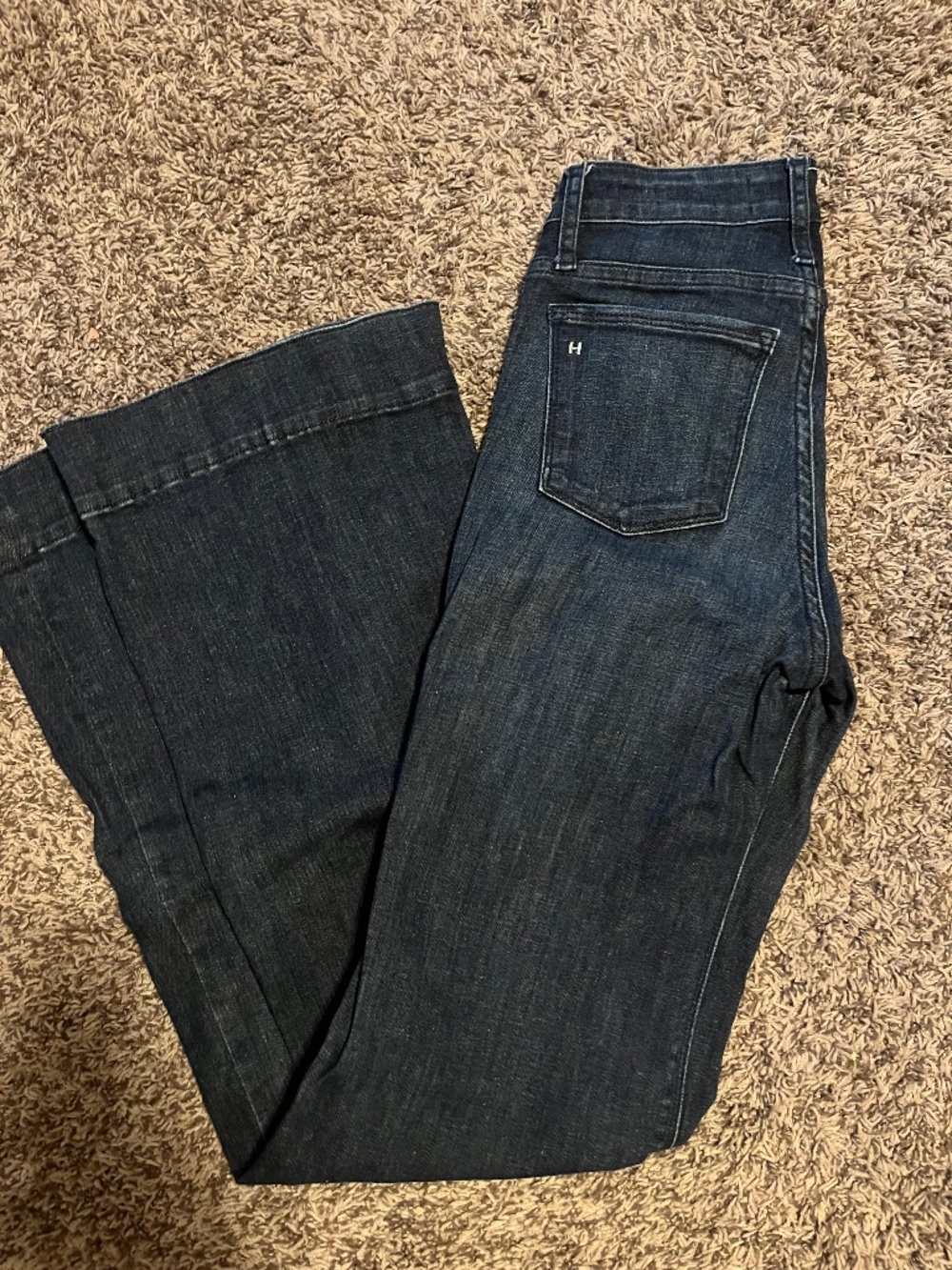 Haala Jeans - BELLA : Trouser Flare (Deep Ocean) Navy Stitch